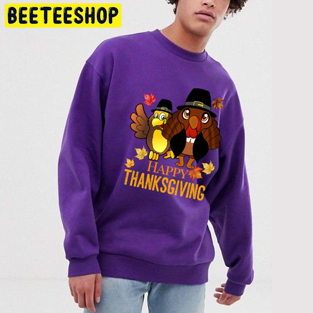 Happy Thanksgiving Friends Owl Turkey Trending Unisex Sweatshirt Happy Thanksgiving Friends Owl Turkey Trending Unisex Sweatshirt