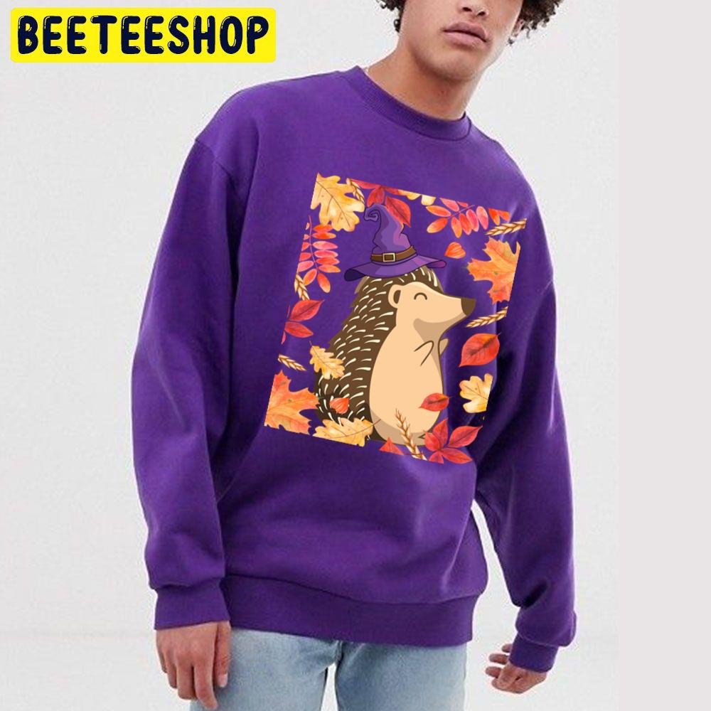 Hedgehog Witch For Halloween Trending Unisex Sweatshirt Hedgehog Witch For Halloween Trending Unisex Sweatshirt