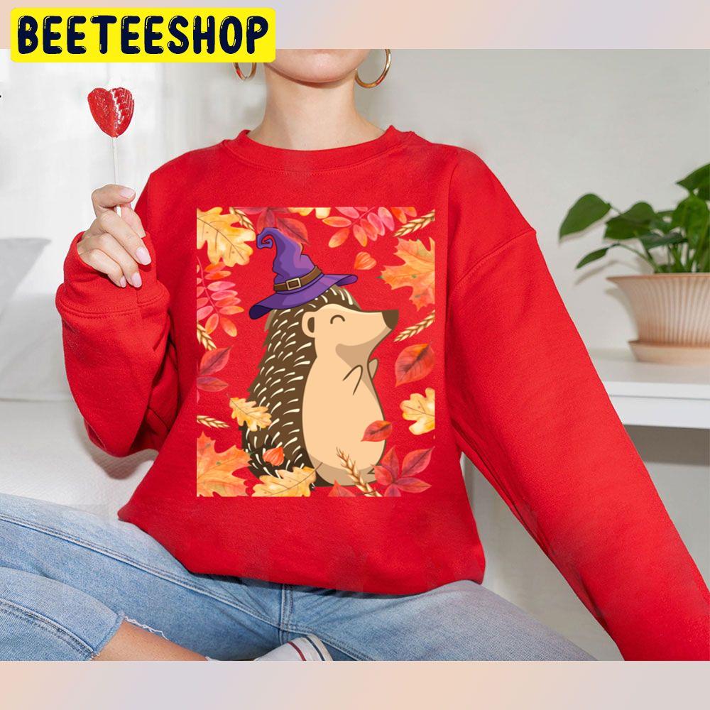 Hedgehog Witch For Halloween Trending Unisex Sweatshirt Hedgehog Witch For Halloween Trending Unisex Sweatshirt