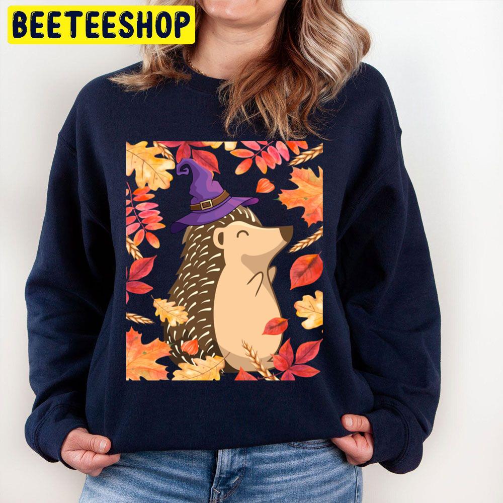 Hedgehog Witch For Halloween Trending Unisex Sweatshirt Hedgehog Witch For Halloween Trending Unisex Sweatshirt
