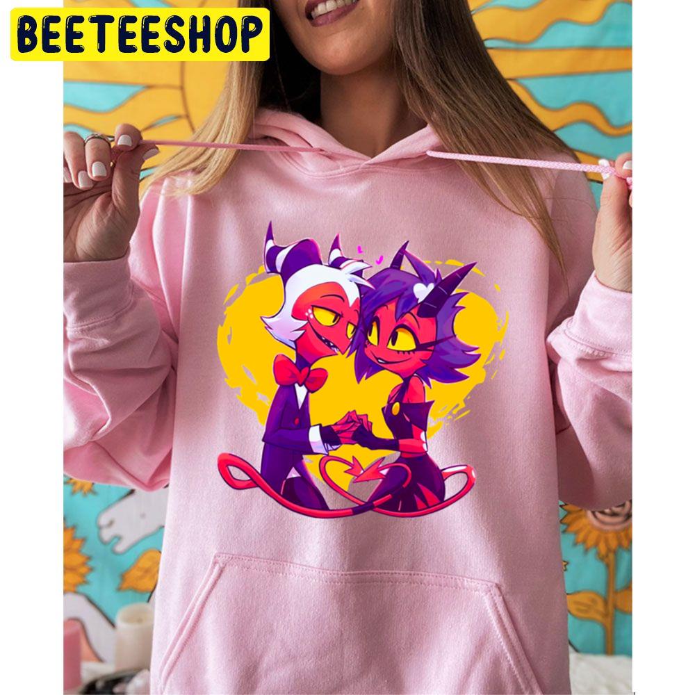Helluva Boss Millie And Moxxie Trending Unisex Hoodie Helluva Boss Millie And Moxxie Trending Unisex Hoodie