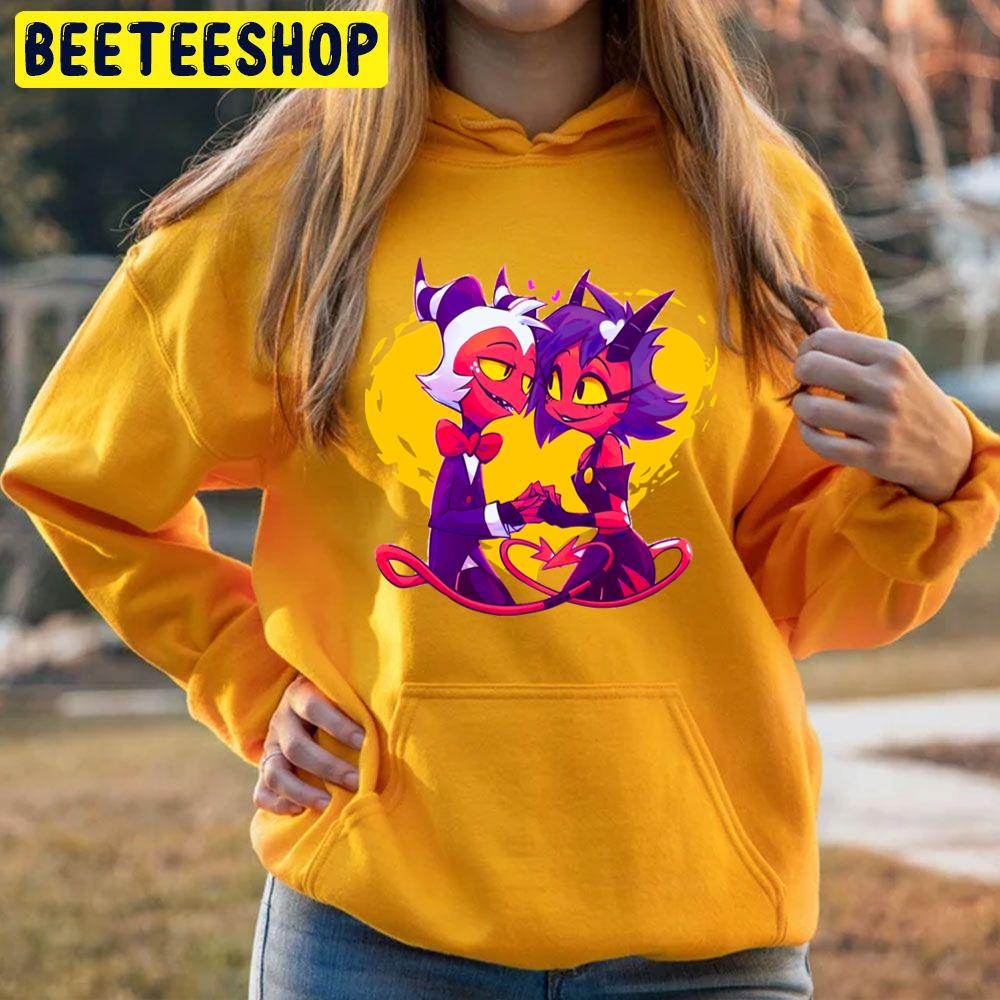 Helluva Boss Millie And Moxxie Trending Unisex Hoodie Helluva Boss Millie And Moxxie Trending Unisex Hoodie