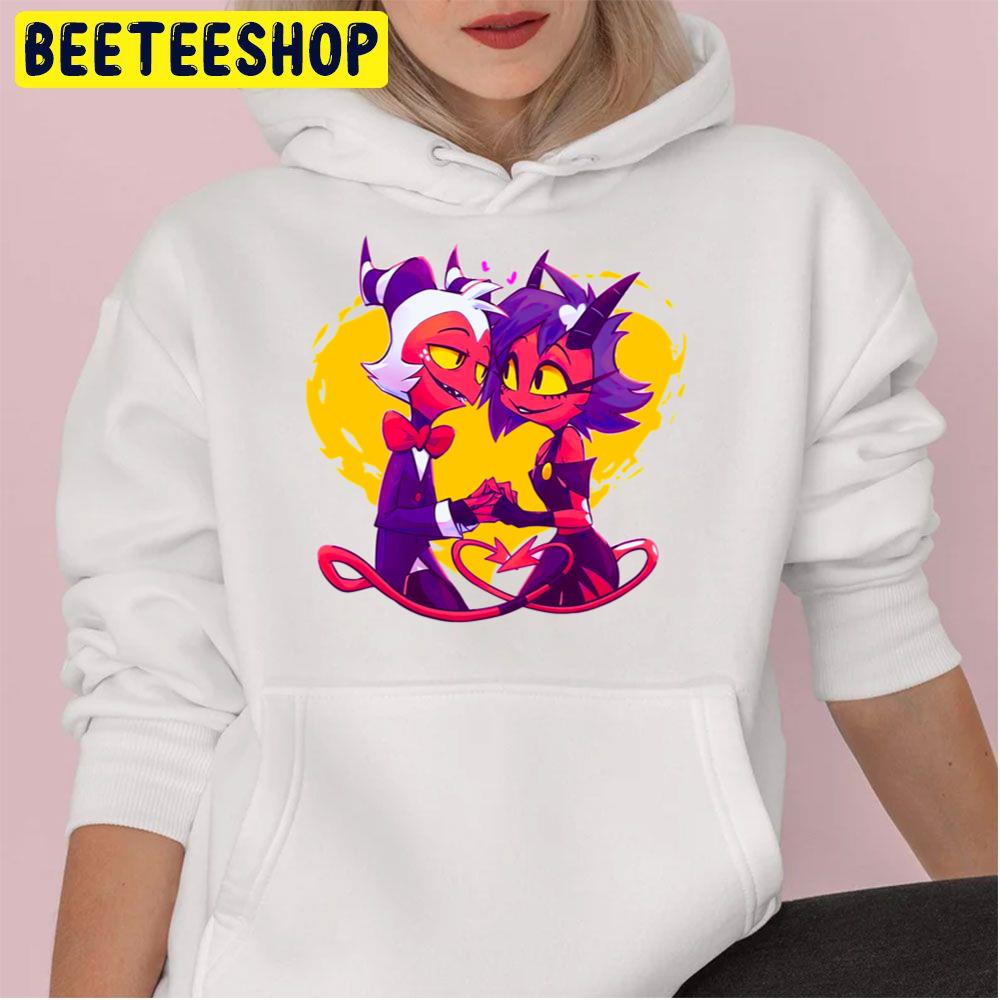 Helluva Boss Millie And Moxxie Trending Unisex Hoodie Helluva Boss Millie And Moxxie Trending Unisex Hoodie