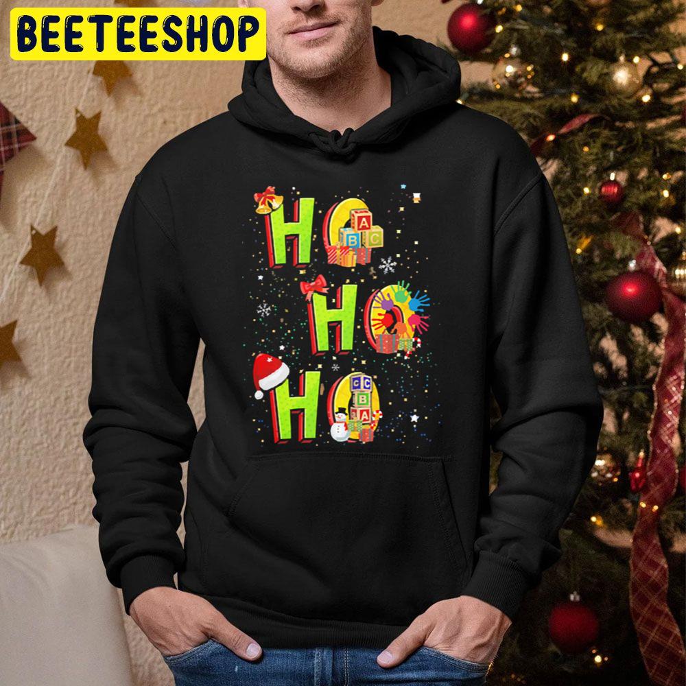 Ho Ho Ho Childcare Provider Christmas Trending Unisex Hoodie Ho Ho Ho Childcare Provider Christmas Trending Unisex Hoodie