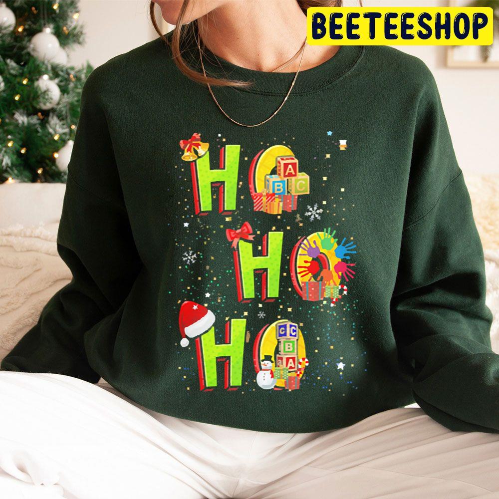 Ho Ho Ho Childcare Provider Christmas Trending Unisex Hoodie Ho Ho Ho Childcare Provider Christmas Trending Unisex Hoodie