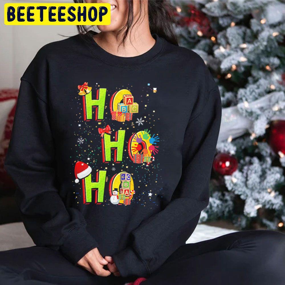 Ho Ho Ho Childcare Provider Christmas Trending Unisex Hoodie Ho Ho Ho Childcare Provider Christmas Trending Unisex Hoodie