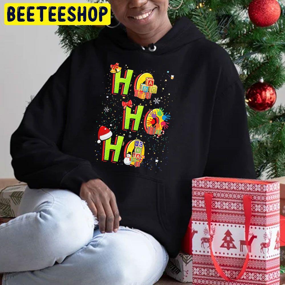 Ho Ho Ho Childcare Provider Christmas Trending Unisex Hoodie Ho Ho Ho Childcare Provider Christmas Trending Unisex Hoodie