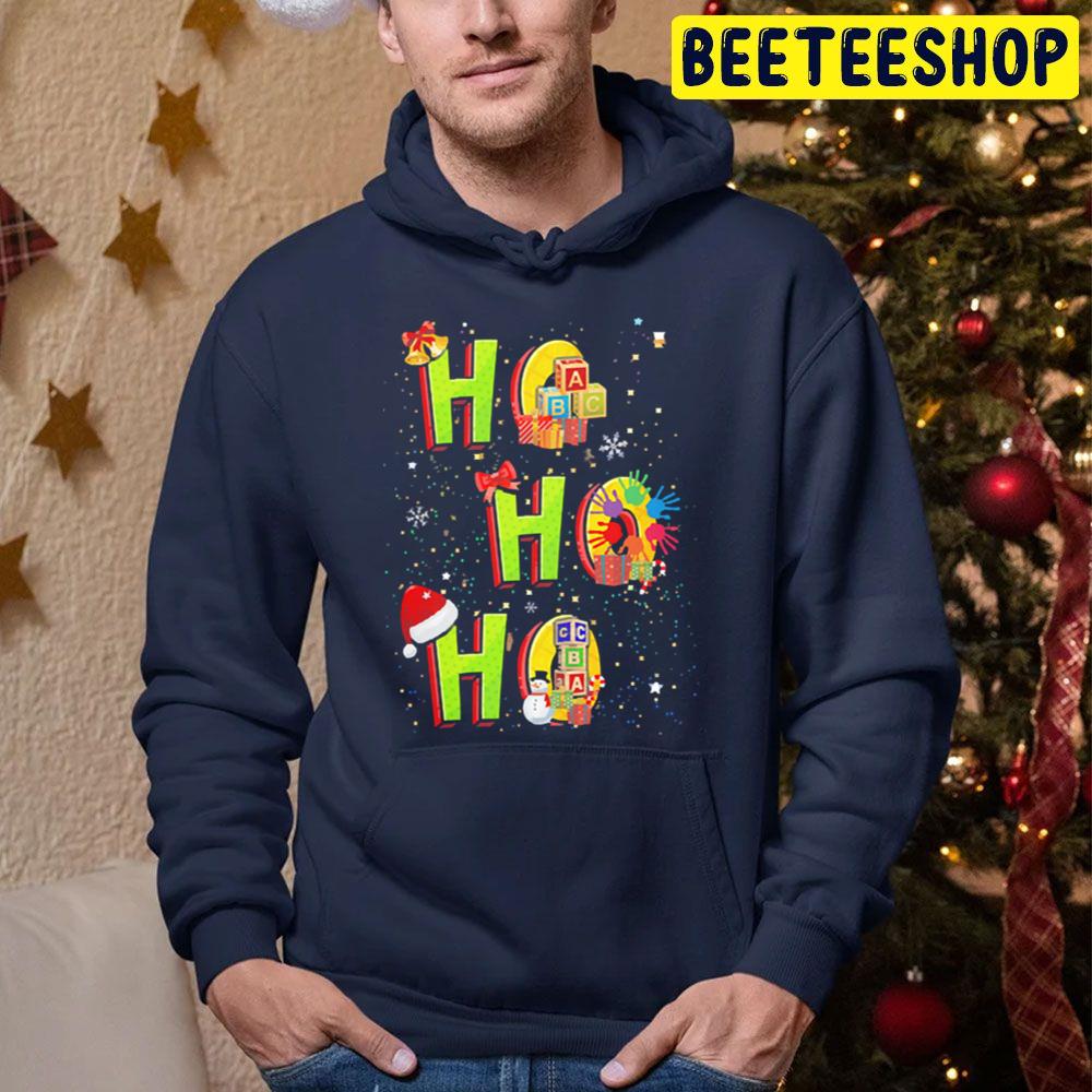 Ho Ho Ho Childcare Provider Christmas Trending Unisex Hoodie Ho Ho Ho Childcare Provider Christmas Trending Unisex Hoodie