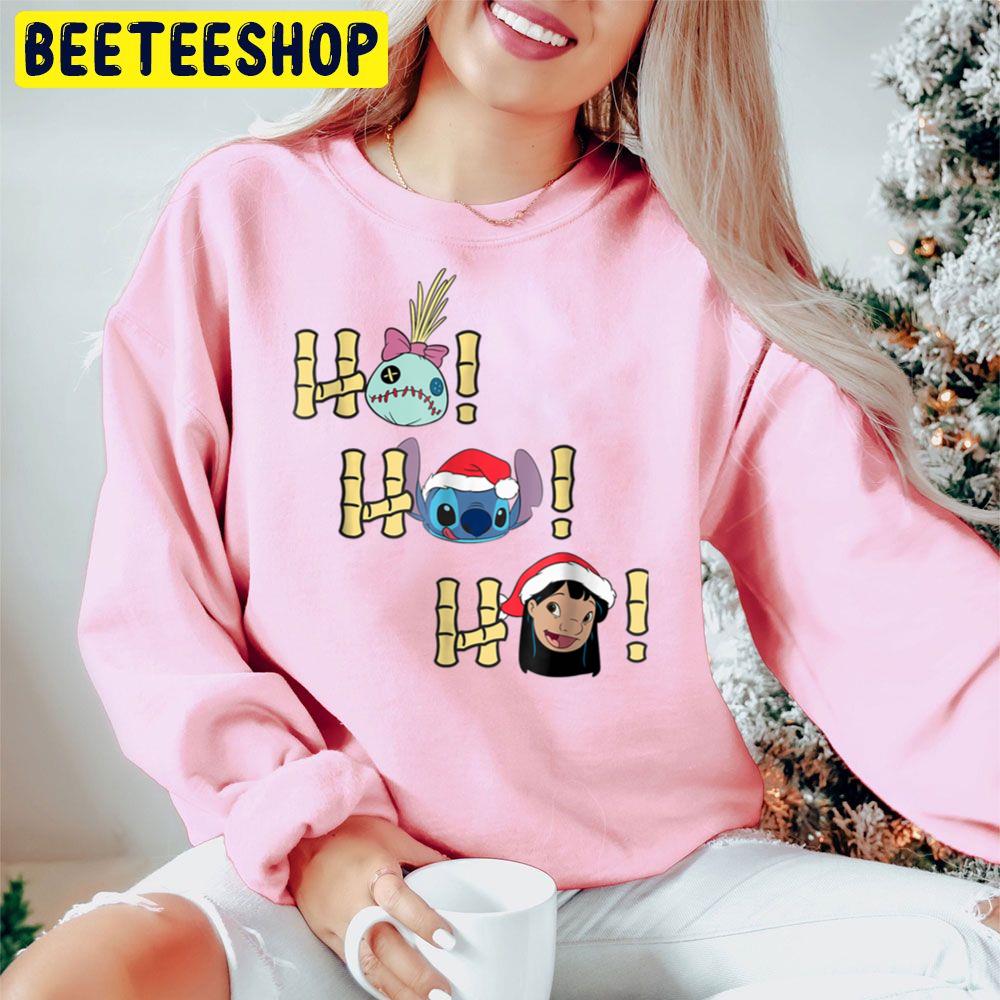Ho Ho Ho Christmas Holiday Lilo And Stitch Trending Unisex Hoodie Ho Ho Ho Christmas Holiday Lilo And Stitch Trending Unisex Hoodie