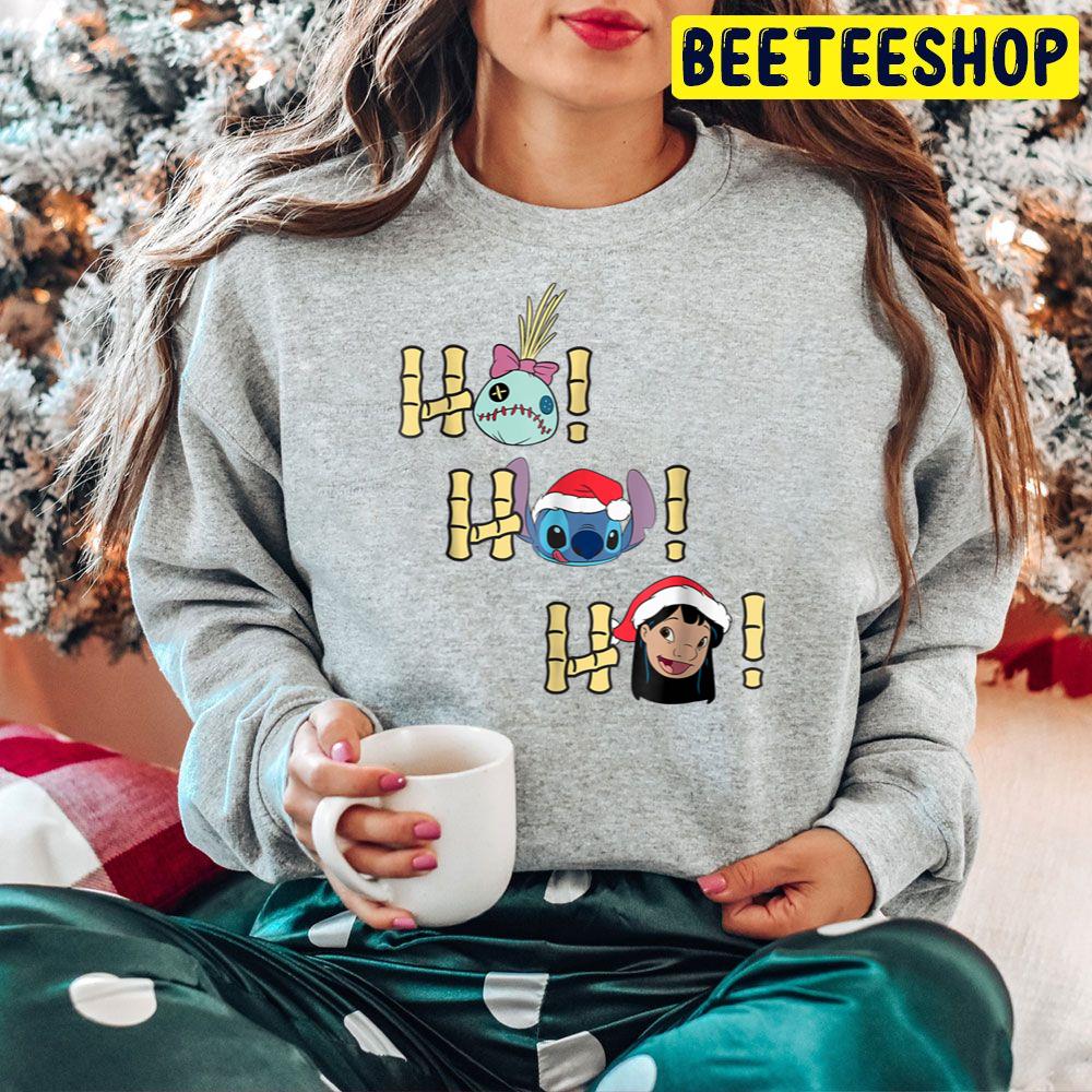 Ho Ho Ho Christmas Holiday Lilo And Stitch Trending Unisex Hoodie Ho Ho Ho Christmas Holiday Lilo And Stitch Trending Unisex Hoodie