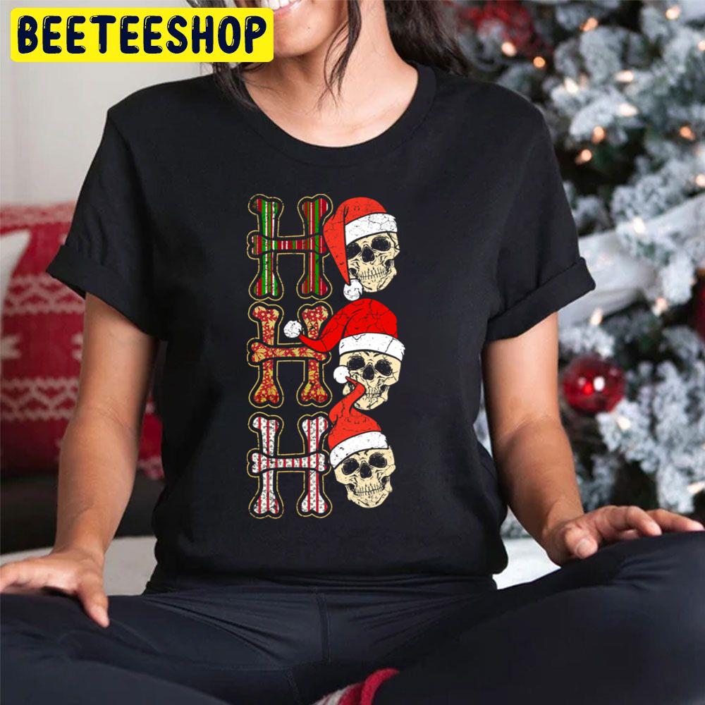 Ho Ho Ho Christmas Skull Trending Unisex Hoodie Ho Ho Ho Christmas Skull Trending Unisex Hoodie