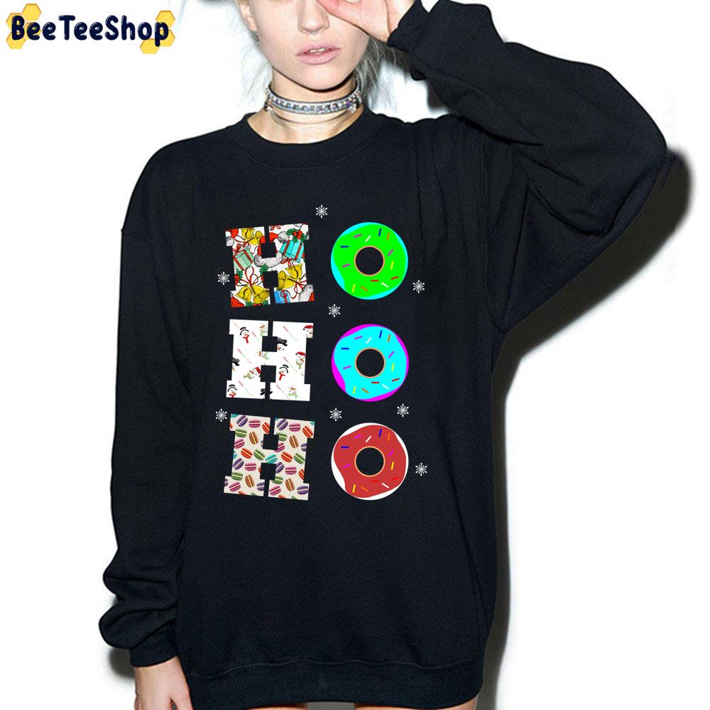 Ho Ho Ho Donut Christmas Trending Unisex Sweatshirt Ho Ho Ho Donut Christmas Trending Unisex Sweatshirt