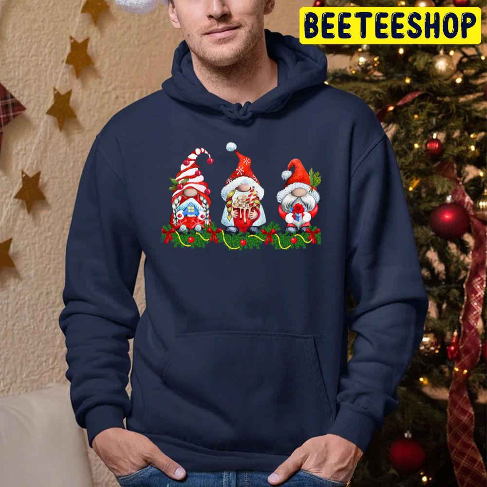 Ho Ho Ho Merry Christmas Gnomes Trending Unisex Hoodie Ho Ho Ho Merry Christmas Gnomes Trending Unisex Hoodie