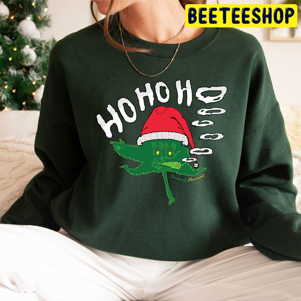Ho Ho Ho Merry Weedmas Christmas Trending Unisex Hoodie Ho Ho Ho Merry Weedmas Christmas Trending Unisex Hoodie