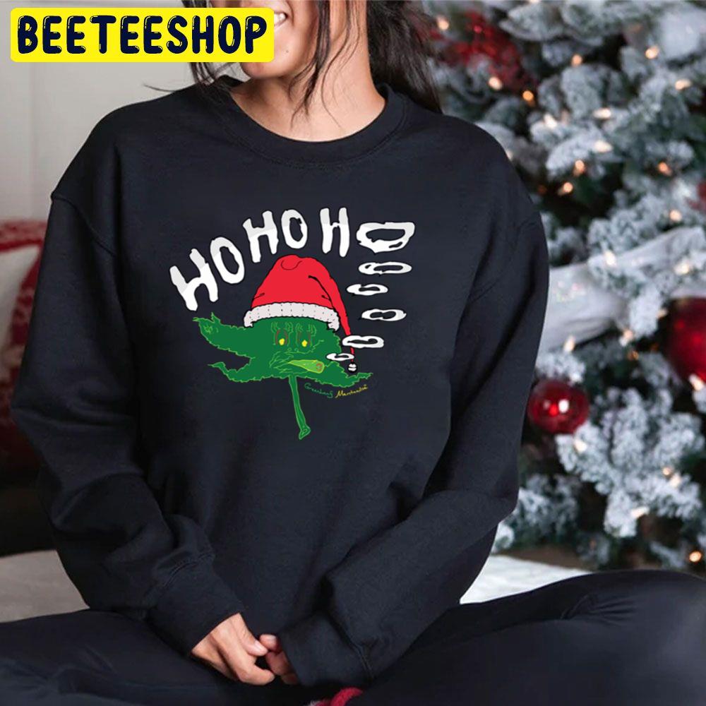 Ho Ho Ho Merry Weedmas Christmas Trending Unisex Hoodie Ho Ho Ho Merry Weedmas Christmas Trending Unisex Hoodie
