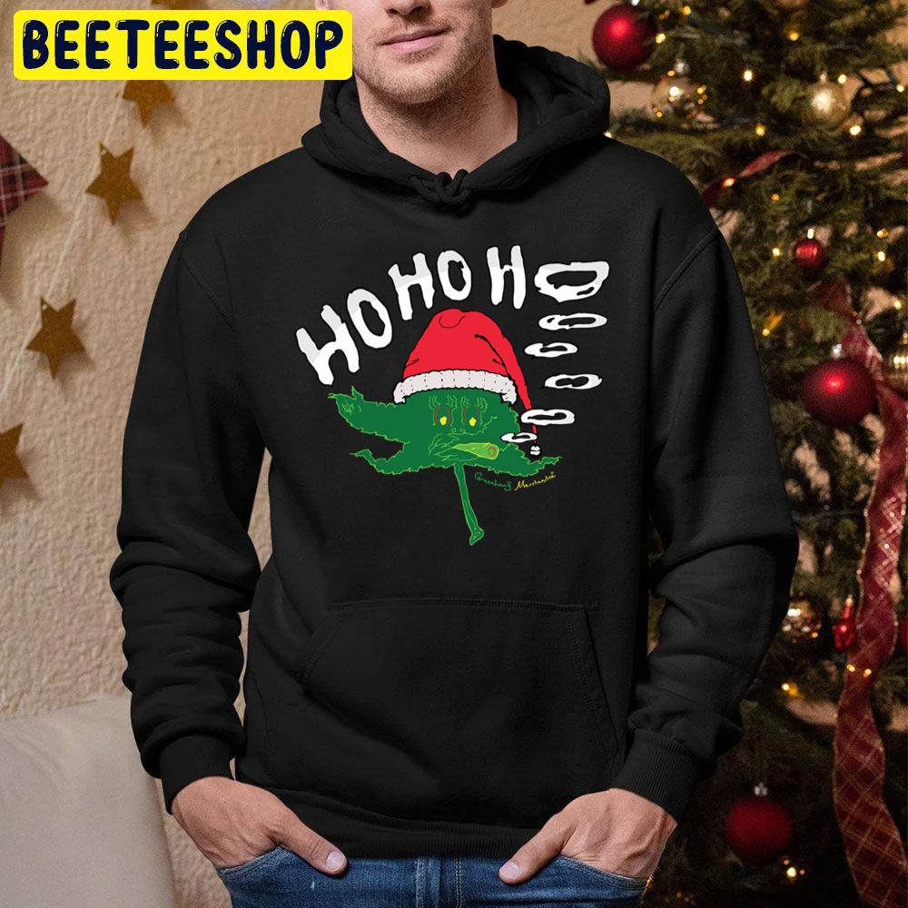 Ho Ho Ho Merry Weedmas Christmas Trending Unisex Hoodie Ho Ho Ho Merry Weedmas Christmas Trending Unisex Hoodie
