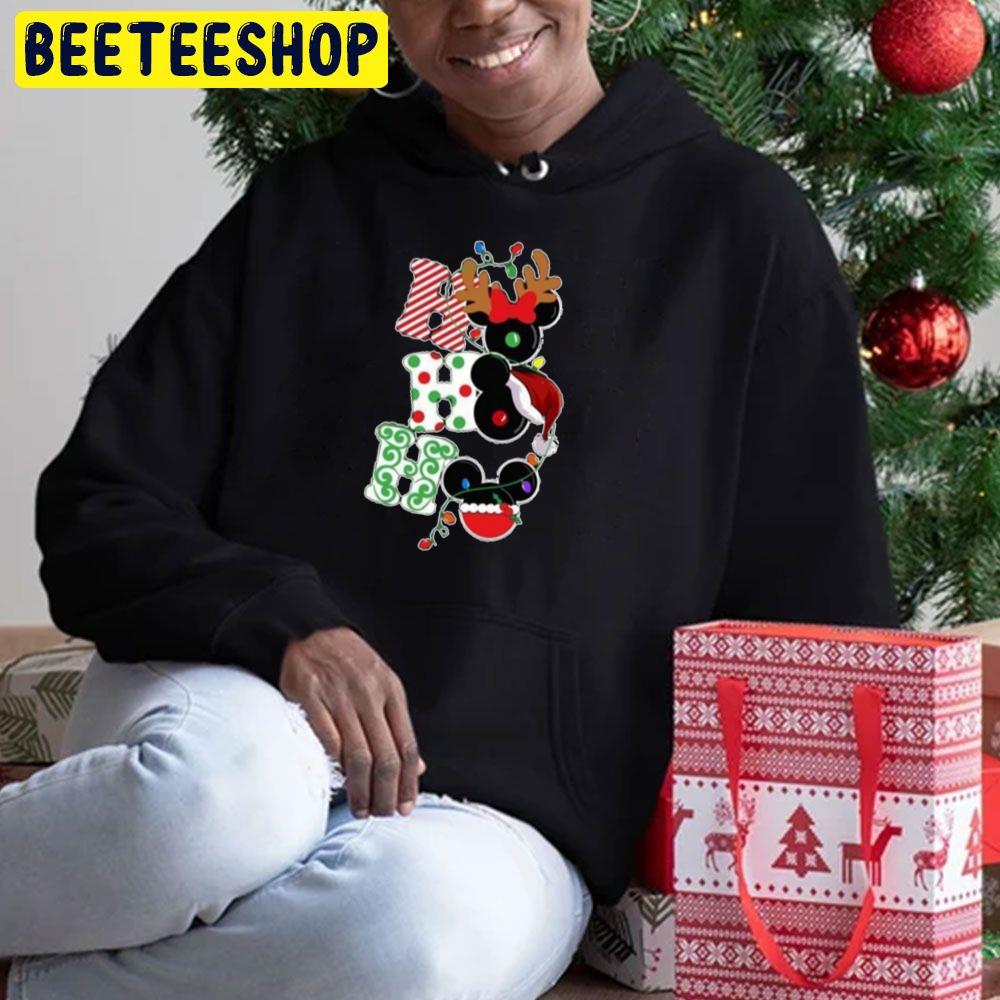 Ho Ho Ho Micky Ear Christmas Trending Unisex Hoodie Ho Ho Ho Micky Ear Christmas Trending Unisex Hoodie