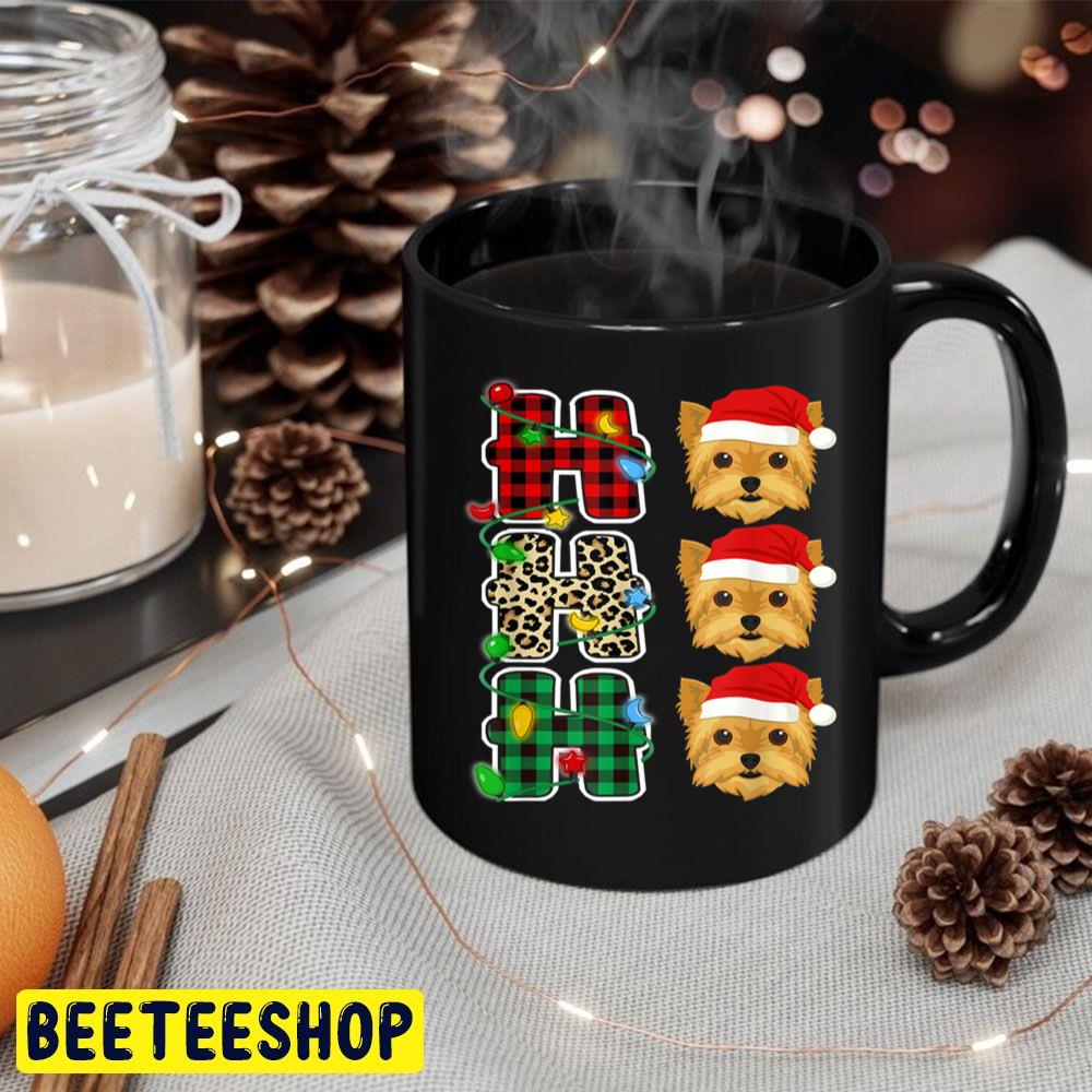 Ho Ho Ho Santa Hat Yorkie Leopard Christmas Pajama Trending Unisex Hoodie Ho Ho Ho Santa Hat Yorkie Leopard Christmas Pajama Trending Unisex Hoodie