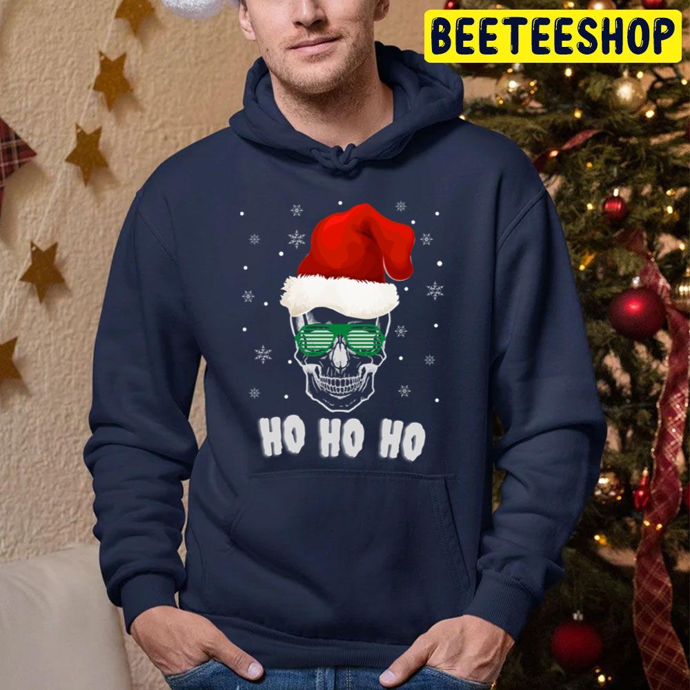 Ho Ho Ho Skull Christmas Trending Unisex Hoodie Ho Ho Ho Skull Christmas Trending Unisex Hoodie