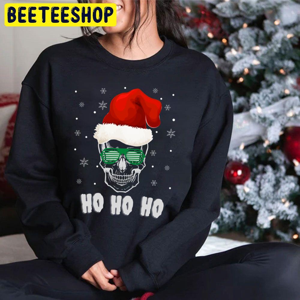 Ho Ho Ho Skull Christmas Trending Unisex Hoodie Ho Ho Ho Skull Christmas Trending Unisex Hoodie