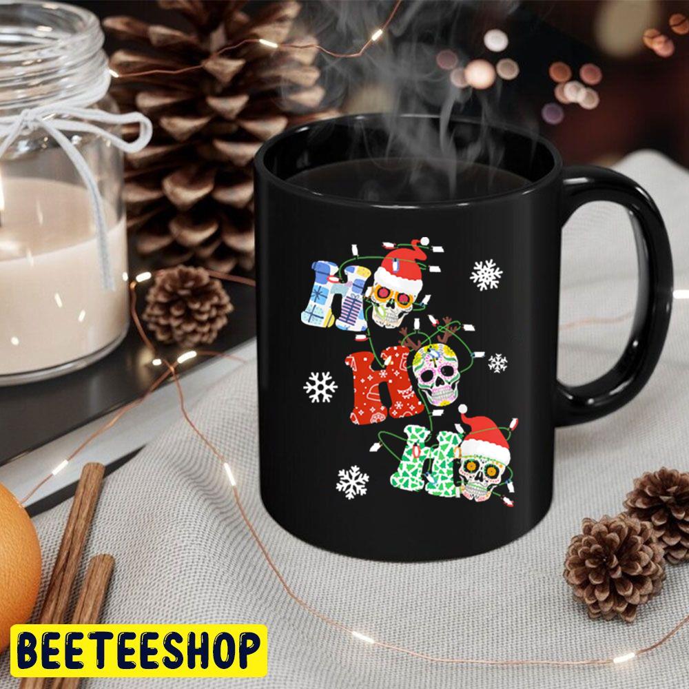 Ho Ho Ho Sugar Skull Christmas Trending Unisex Hoodie Ho Ho Ho Sugar Skull Christmas Trending Unisex Hoodie