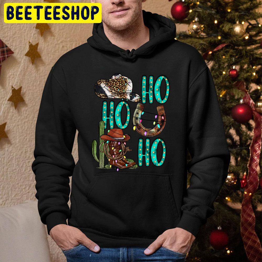 Ho Ho Ho Western Christmas Trending Unisex Hoodie Ho Ho Ho Western Christmas Trending Unisex Hoodie