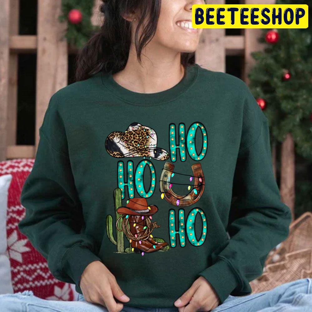 Ho Ho Ho Western Christmas Trending Unisex Hoodie Ho Ho Ho Western Christmas Trending Unisex Hoodie