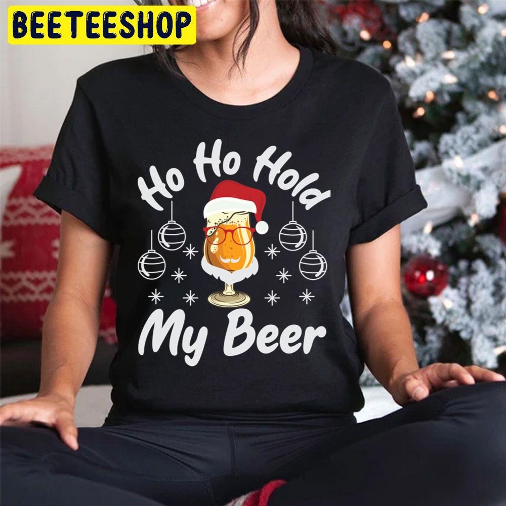 Ho Ho Hold My Beer Christmas In July Trending Unisex Hoodie Ho Ho Hold My Beer Christmas In July Trending Unisex Hoodie