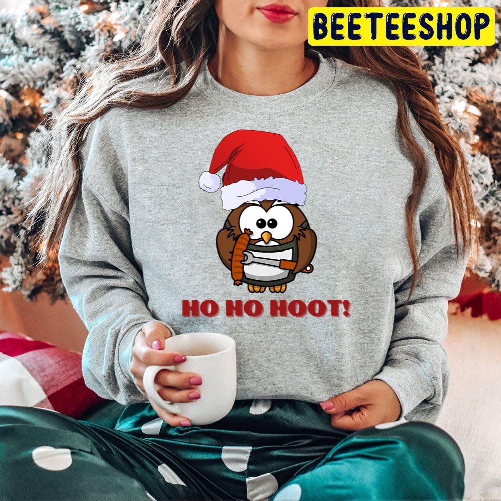 Ho Ho Hoot Santa Owl Christmas Trending Unisex Hoodie Ho Ho Hoot Santa Owl Christmas Trending Unisex Hoodie