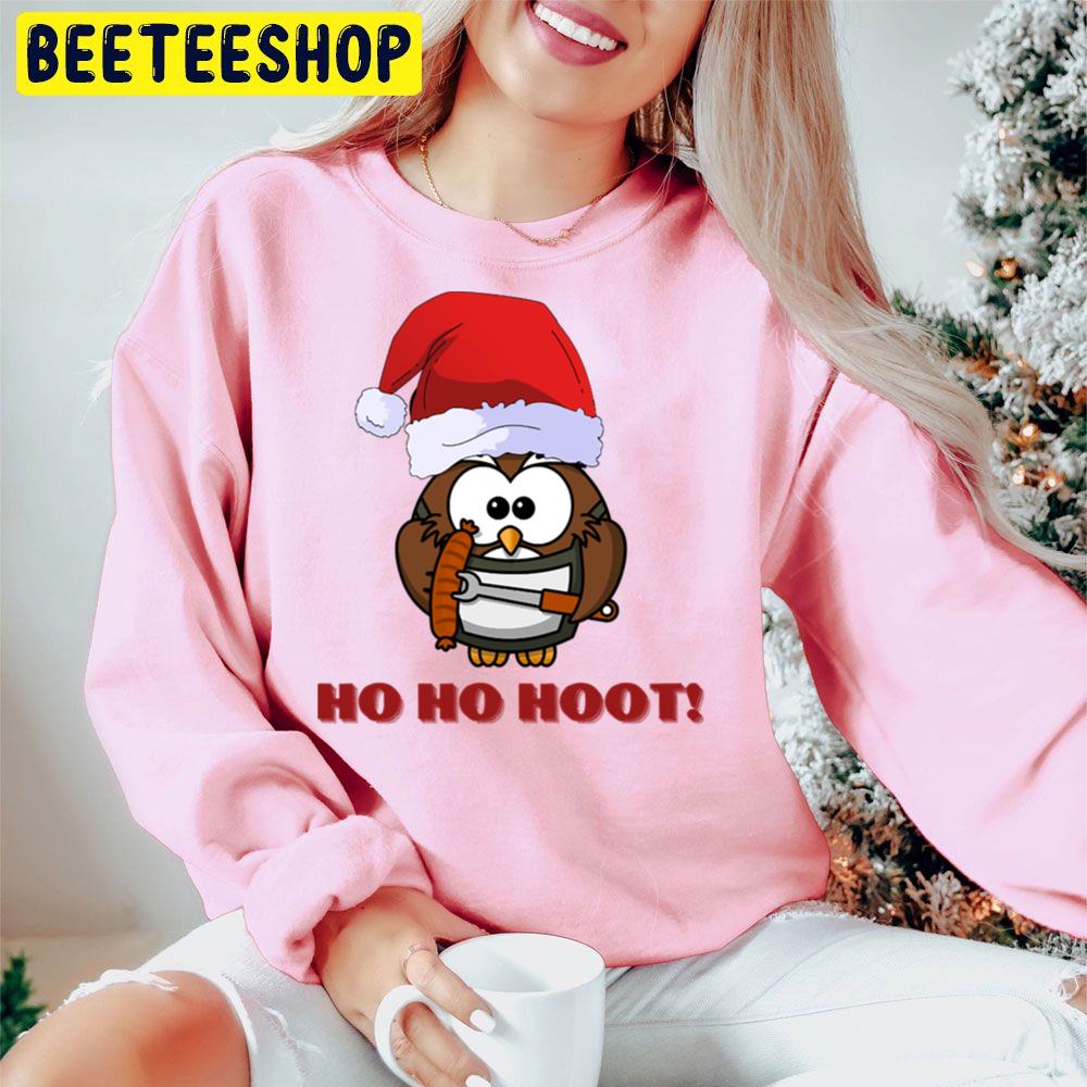 Ho Ho Hoot Santa Owl Christmas Trending Unisex Hoodie Ho Ho Hoot Santa Owl Christmas Trending Unisex Hoodie
