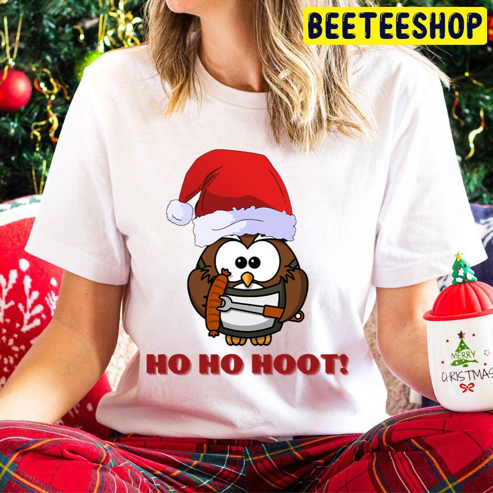 Ho Ho Hoot Santa Owl Christmas Trending Unisex Hoodie Ho Ho Hoot Santa Owl Christmas Trending Unisex Hoodie