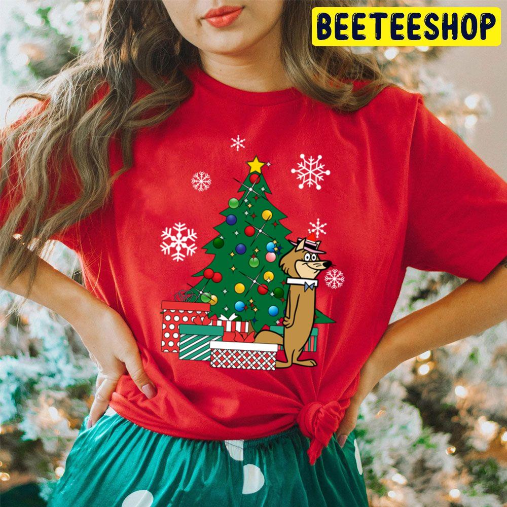 Hokey Wolf Around The Christmas Tree Trending Unisex Hoodie Hokey Wolf Around The Christmas Tree Trending Unisex Hoodie
