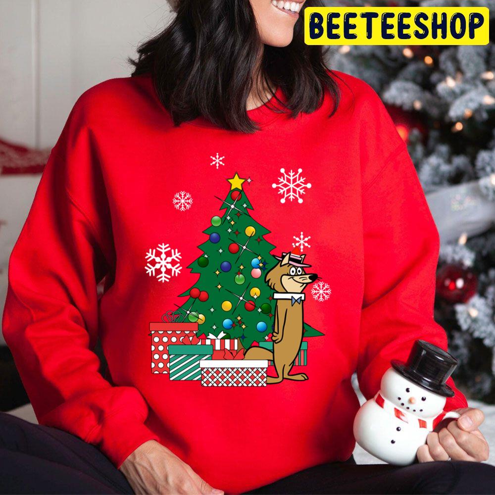 Hokey Wolf Around The Christmas Tree Trending Unisex Hoodie Hokey Wolf Around The Christmas Tree Trending Unisex Hoodie