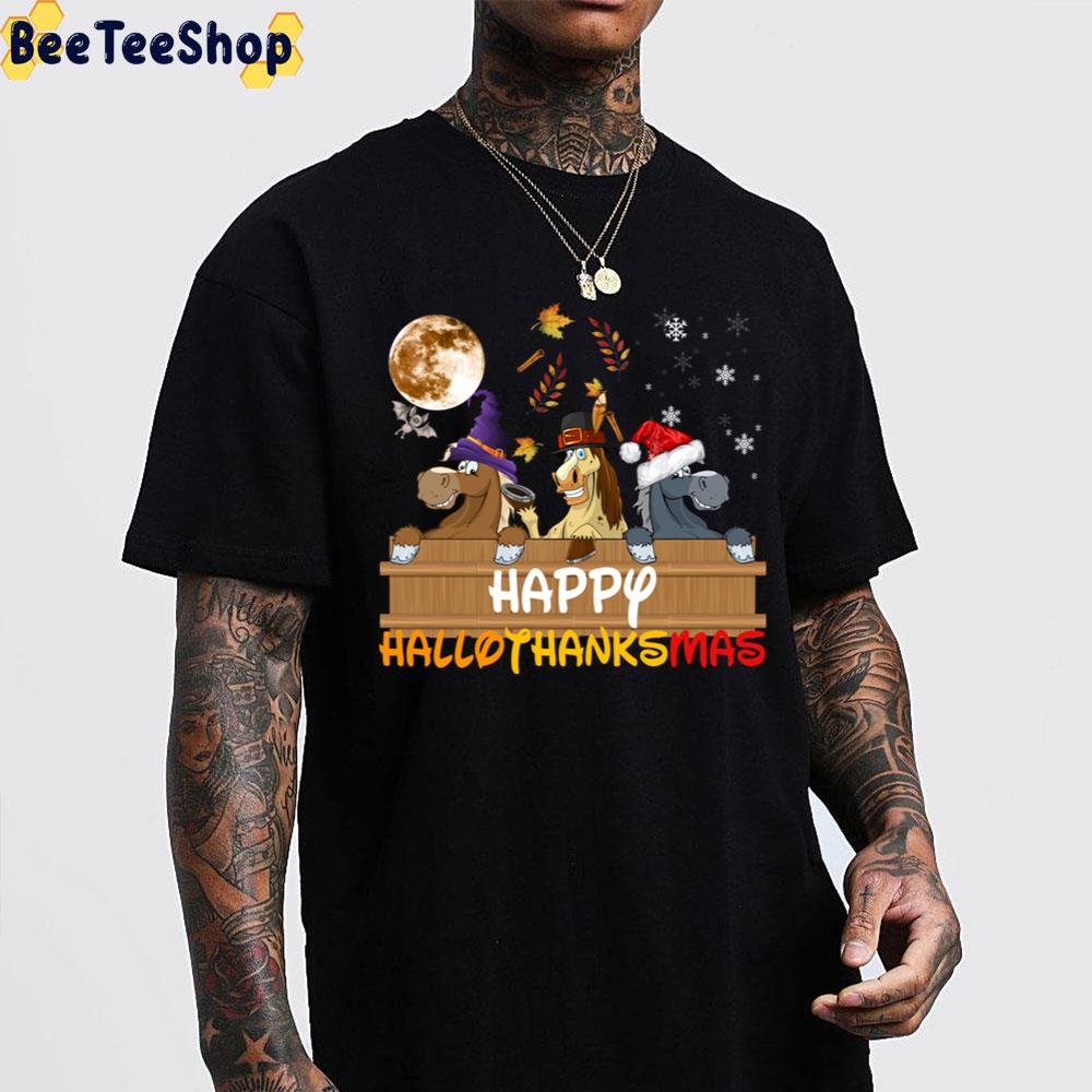 Horse Happy Hallothanksmas Trending Unisex Sweatshirt Horse Happy Hallothanksmas Trending Unisex Sweatshirt