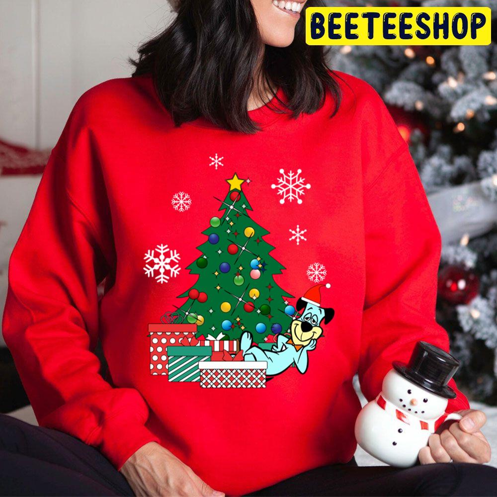 Huckleberry Hound Around The Christmas Tree Trending Unisex Hoodie Huckleberry Hound Around The Christmas Tree Trending Unisex Hoodie