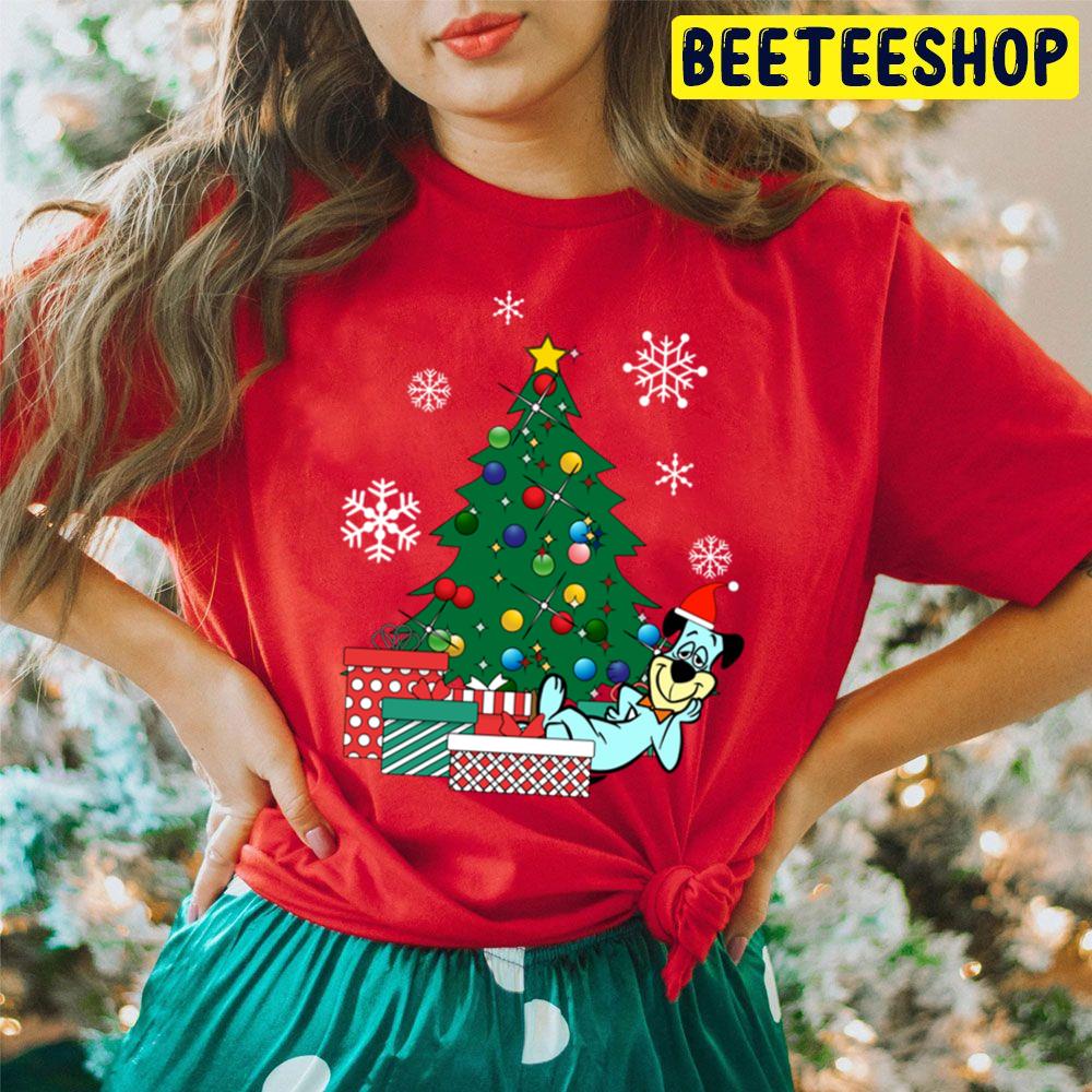 Huckleberry Hound Around The Christmas Tree Trending Unisex Hoodie Huckleberry Hound Around The Christmas Tree Trending Unisex Hoodie