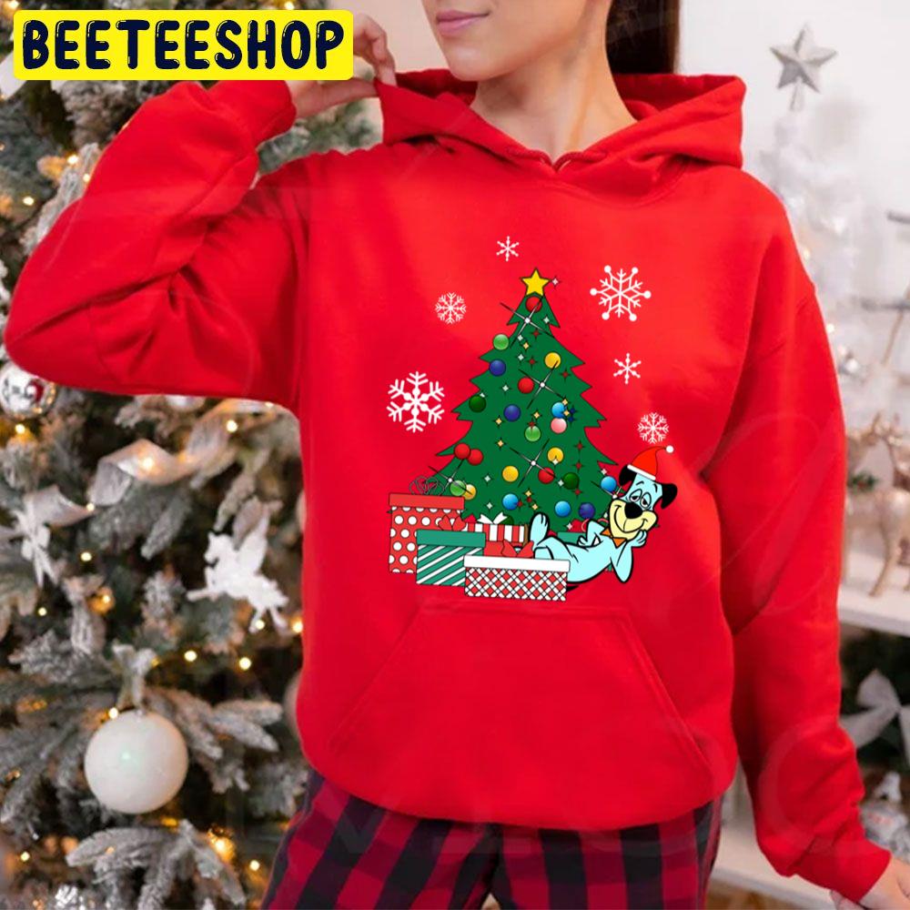 Huckleberry Hound Around The Christmas Tree Trending Unisex Hoodie Huckleberry Hound Around The Christmas Tree Trending Unisex Hoodie