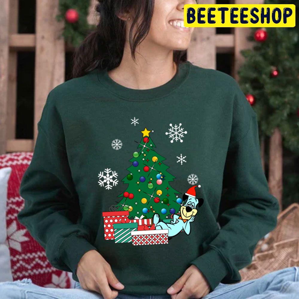 Huckleberry Hound Around The Christmas Tree Trending Unisex Hoodie Huckleberry Hound Around The Christmas Tree Trending Unisex Hoodie