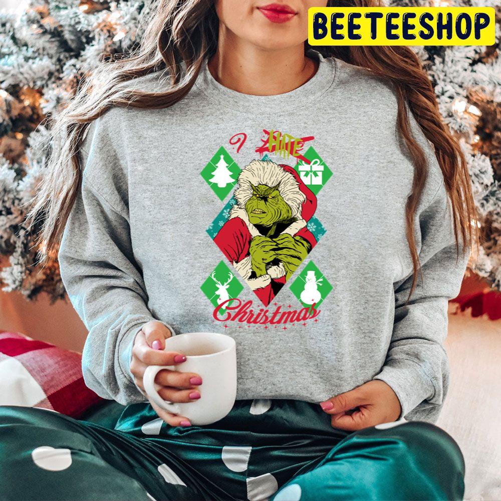 I Hate Xmas Grinch Christmas Trending Unisex Hoodie I Hate Xmas Grinch Christmas Trending Unisex Hoodie