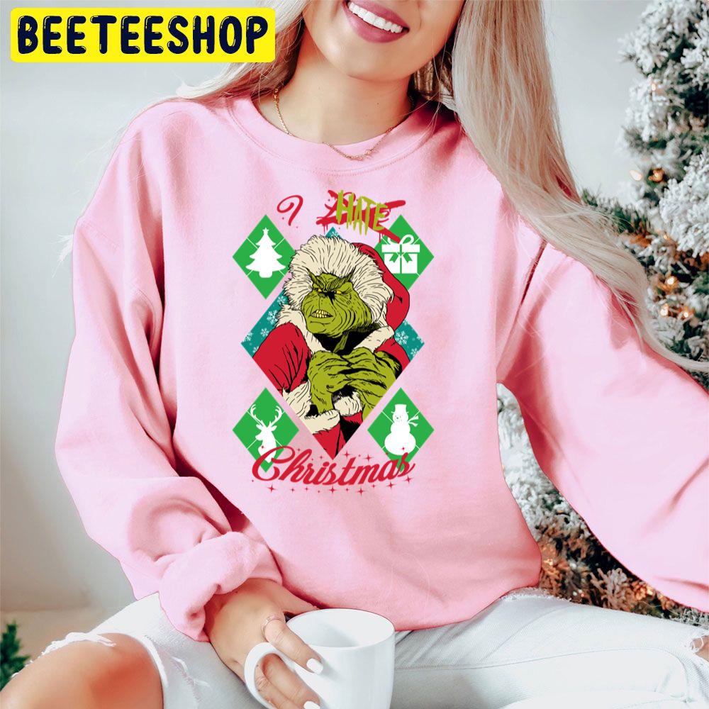 I Hate Xmas Grinch Christmas Trending Unisex Hoodie I Hate Xmas Grinch Christmas Trending Unisex Hoodie