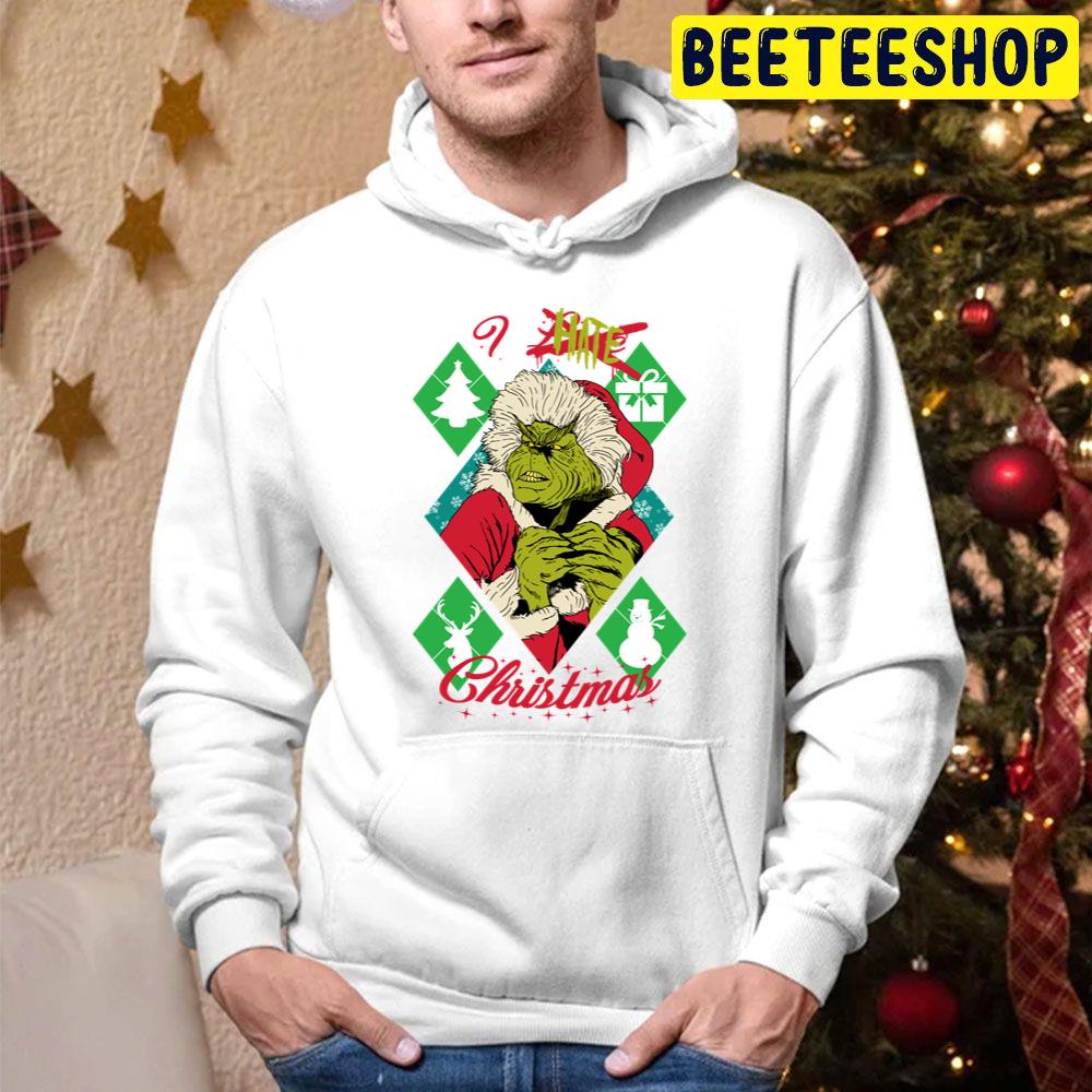 I Hate Xmas Grinch Christmas Trending Unisex Hoodie I Hate Xmas Grinch Christmas Trending Unisex Hoodie