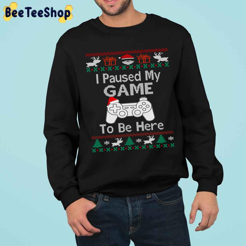 I Paused My Game To Be Here Knit Christmas Trending Unisex Sweatshirt I Paused My Game To Be Here Knit Christmas Trending Unisex Sweatshirt