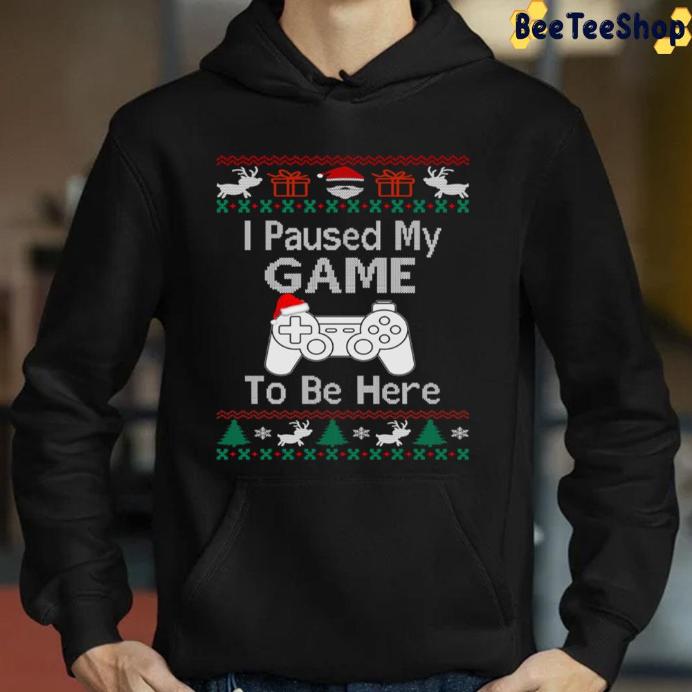 I Paused My Game To Be Here Knit Christmas Trending Unisex Sweatshirt I Paused My Game To Be Here Knit Christmas Trending Unisex Sweatshirt