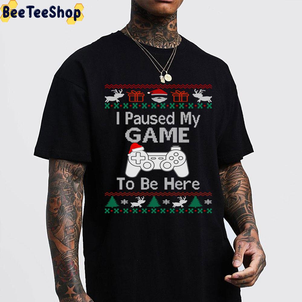I Paused My Game To Be Here Knit Christmas Trending Unisex Sweatshirt I Paused My Game To Be Here Knit Christmas Trending Unisex Sweatshirt