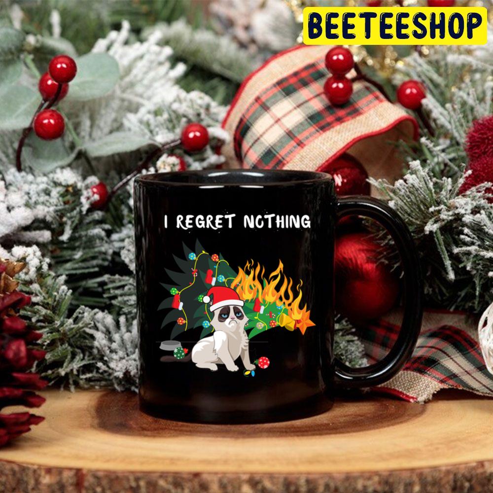 I Regret Nothing Funny Saying Christmas Tree And Cat Xmas Trending Unisex Hoodie I Regret Nothing Funny Saying Christmas Tree And Cat Xmas Trending Unisex Hoodie