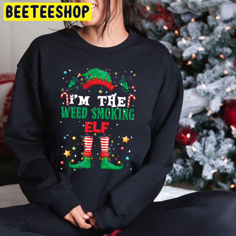 I'm The Weed Smoking Elf Funny Christmass Trending Unisex Hoodie I'm The Weed Smoking Elf Funny Christmass Trending Unisex Hoodie