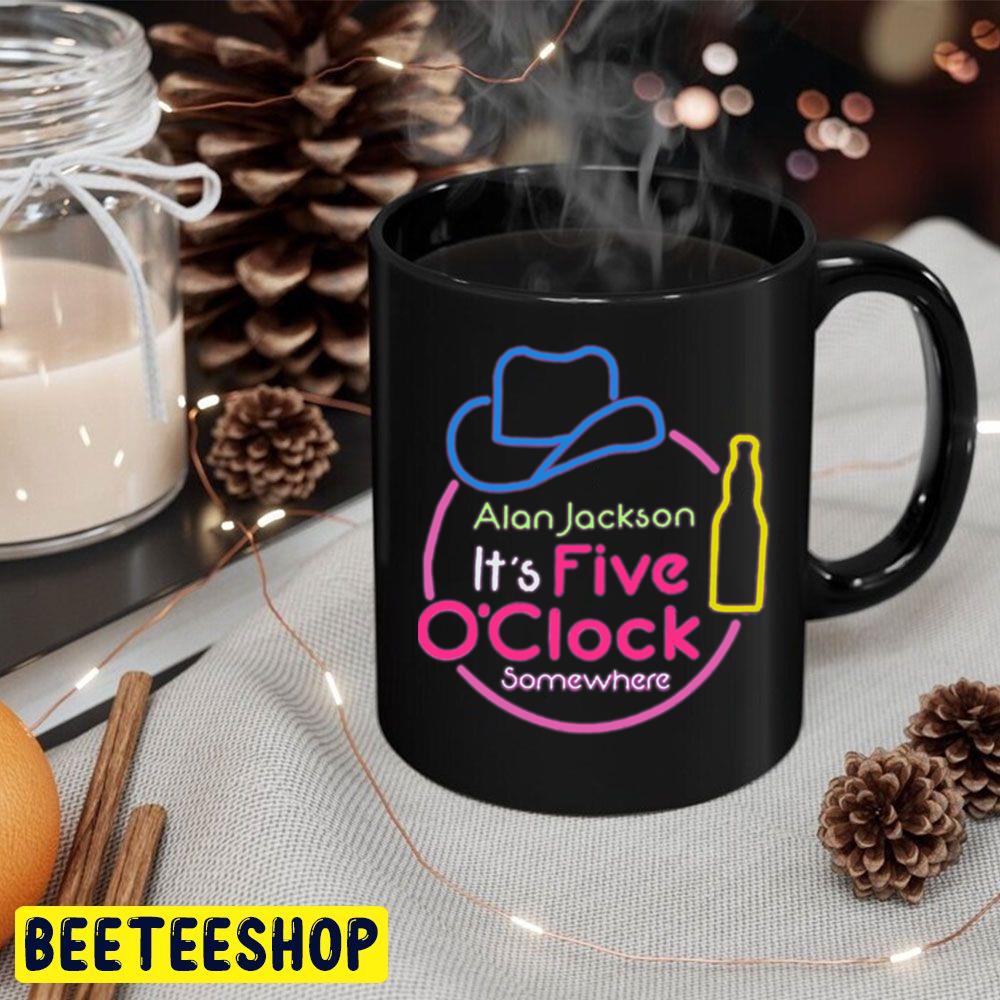I'ts Five O'clock Somwhere Neon Alan Jackson Trending Unisex Hoodie I'ts Five O'clock Somwhere Neon Alan Jackson Trending Unisex Hoodie