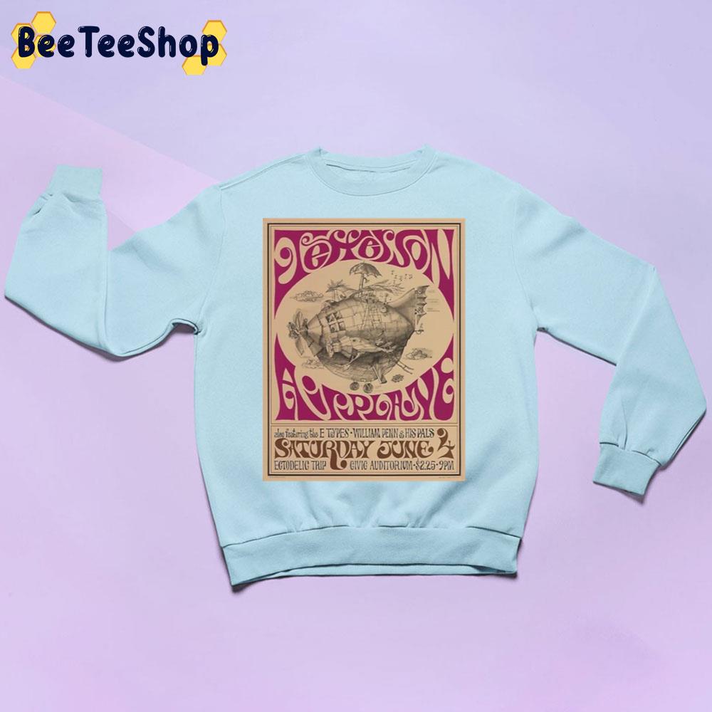 Jefferson Airplane Vintage Poster Trending Unisex Sweatshirt Jefferson Airplane Vintage Poster Trending Unisex Sweatshirt
