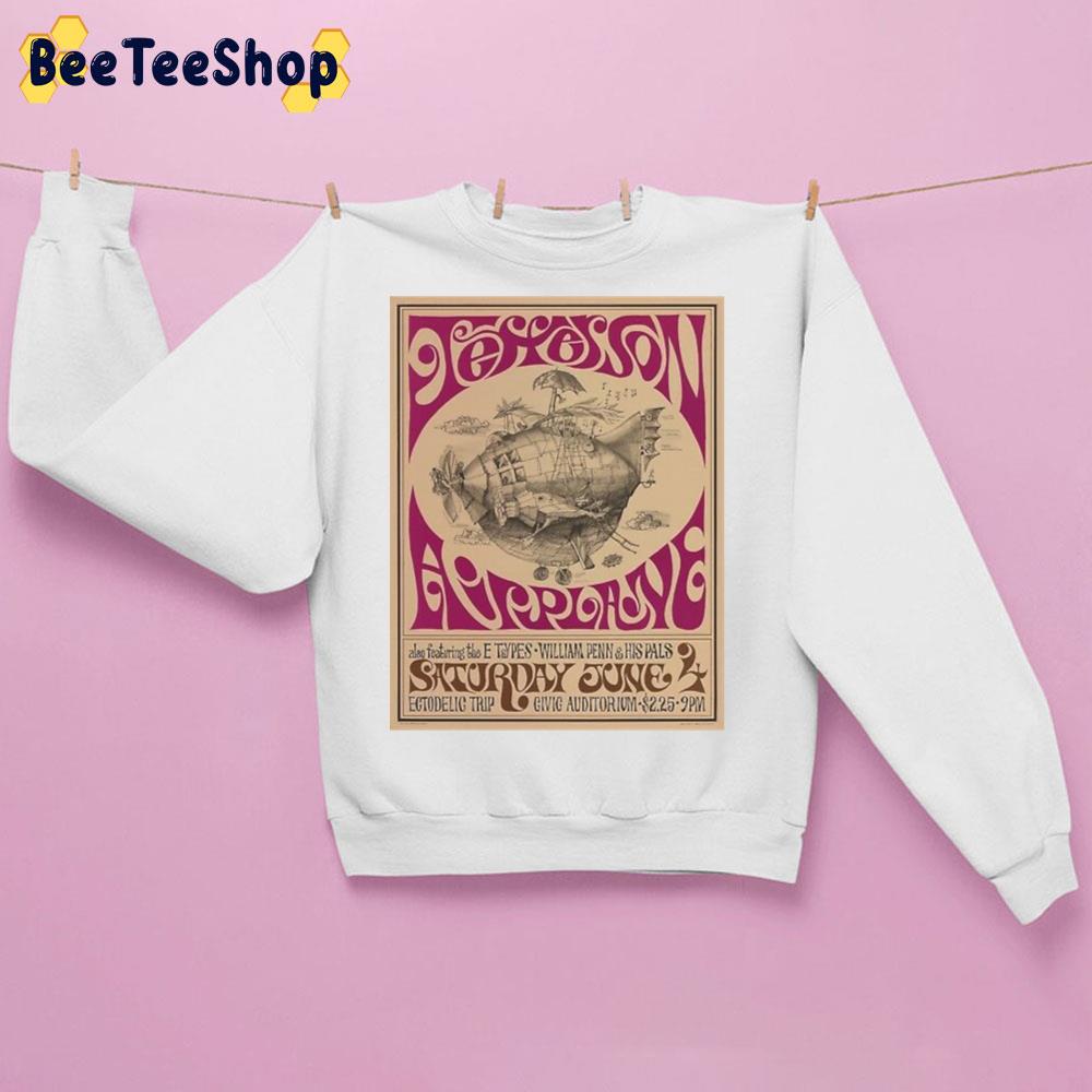 Jefferson Airplane Vintage Poster Trending Unisex Sweatshirt Jefferson Airplane Vintage Poster Trending Unisex Sweatshirt