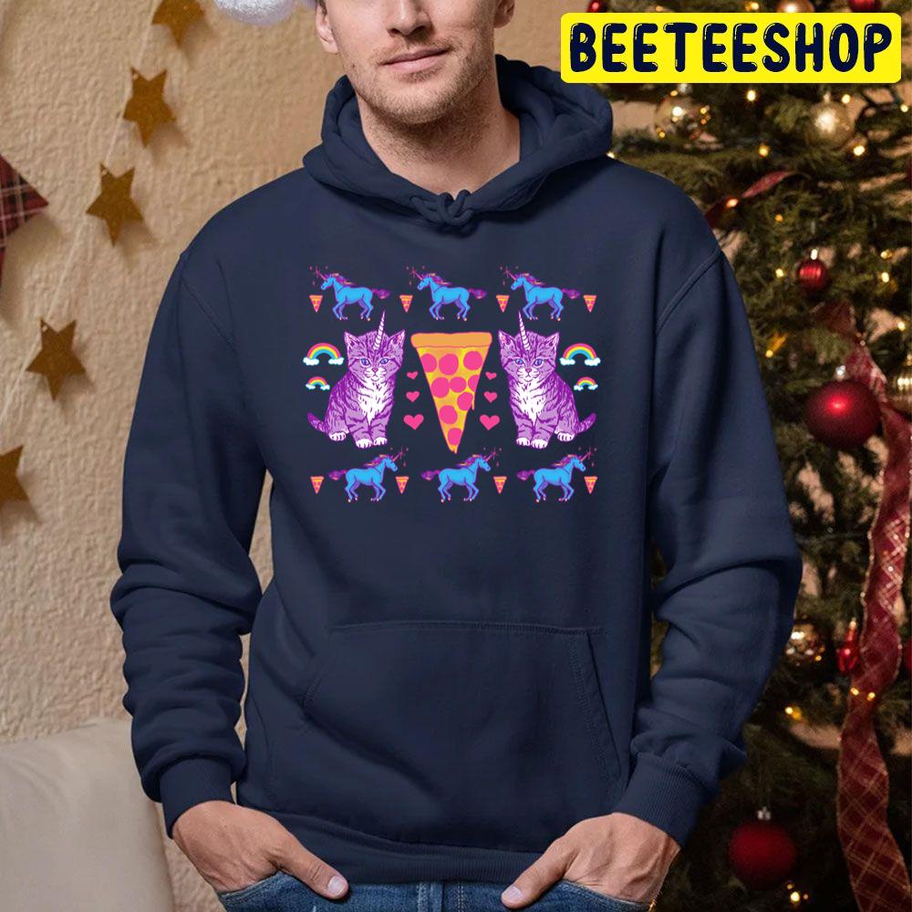 Kittycorn Pizza Rainbows Trending Unisex Hoodie Kittycorn Pizza Rainbows Trending Unisex Hoodie